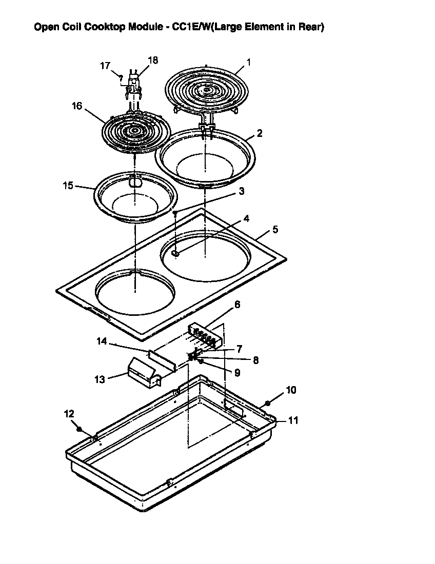 OP COIL COOKT MOD-CC1E/W(LAR ELE IN RE) (CC1EF/P1133354N)