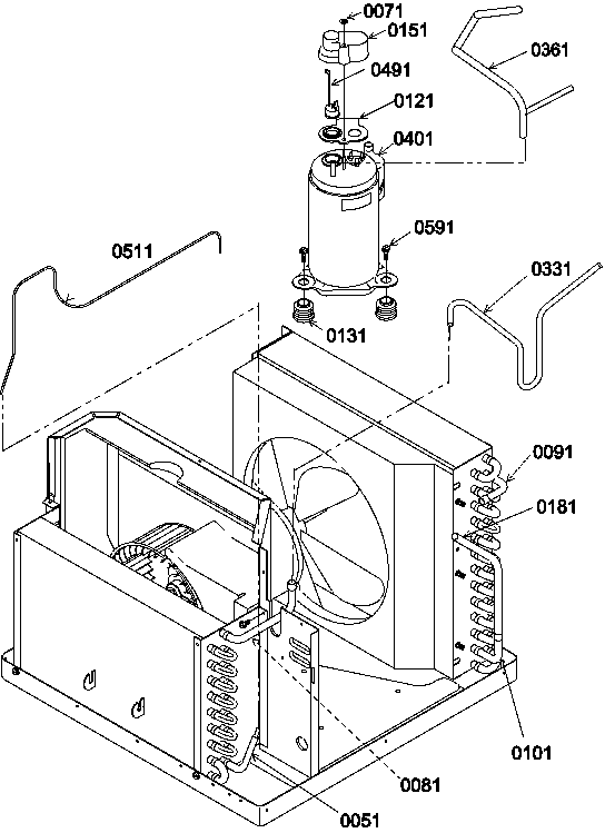 Compressor & tubing arrangements