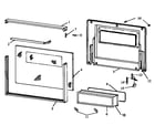 Caloric RWS202UD/P1132404N glass oven door (rws-rxs) diagram