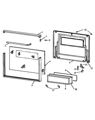 Glass oven door (rws-rxs)