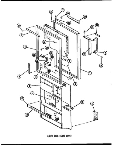 Lower door parts