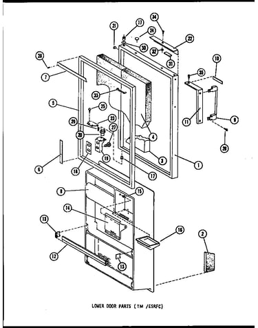 Lower door parts