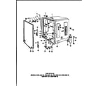 Caloric DUS-405-19 tub details diagram