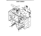 Caloric RSF3410UL-P1141257N cabinet assembly diagram