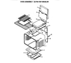 Caloric RSF320OW-P1141264N oven assembly - ultra ray broiler diagram