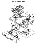 Sealed burner parts