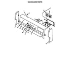 Caloric RSF320OUW-P1141271N backguard parts diagram