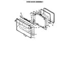 Caloric RSF320OUW-P1141264N oven door assembly diagram