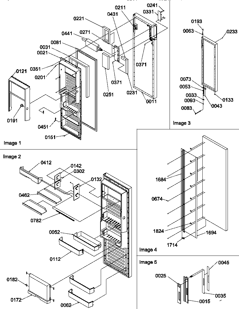 Refrigerator door