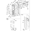 Amana SRDE528TW-P1310301WW freezer door diagram