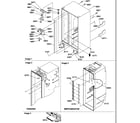 Amana SX322S2L-P1307303WL cabinet parts and toe grille diagram