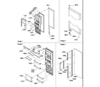 Amana SRD327S3W-P1307105WW refrigerator door diagram