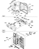 Ice & water cavity, electronic assy, & toe grille
