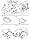 Deli, shelves, crisper assemblies and accessories