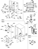 Drain system, rollers, and evaporator assy