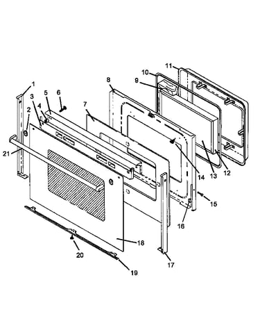 Oven door