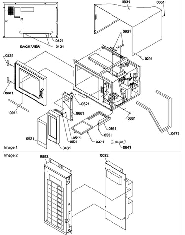 Outer cabinet/control panel