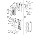 Amana SRDE327S3L-P1307106WL refrigerator door diagram