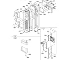 Amana SXD322W-P1305703WW freezer door diagram
