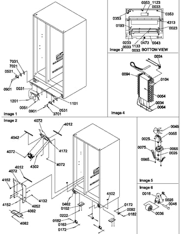 Drain systems, rollers, & evaporator assy
