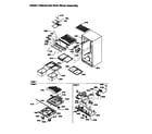 Amana TH25TW-P1303001WW interior cabinet and drain block assembly diagram
