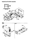 Evaporator and fan motor assemblies