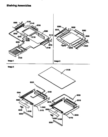 Shelving assemblies