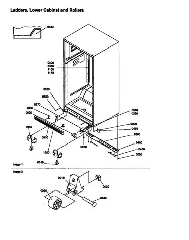 Ladders, lower cabinet and rollers