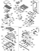 Interior cabinet and drain block assembly
