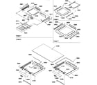 Amana TRI18TW-P1303201WW shelving assemblies diagram