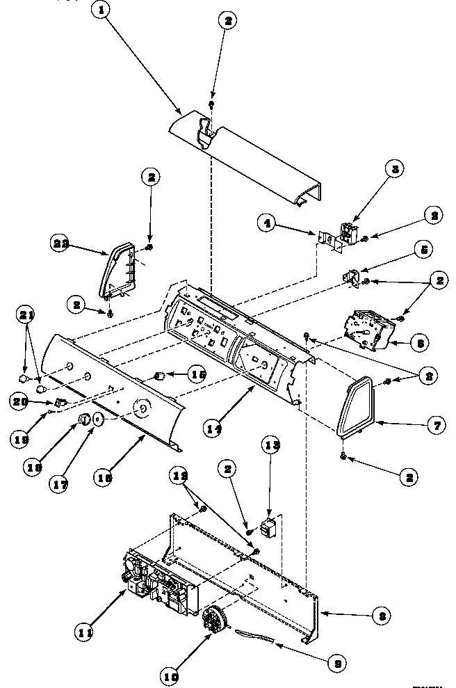 GRAPHIC PANEL, CONTROL MOUNTING PLATE AND CONTROLS