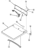 Cabinet top and control hood rear panel