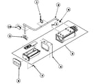 Amana LTA85AW/PLTA85AW dispenser assembly diagram