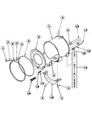 Outertub, front and clamp ring
