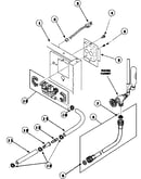 Inlet hose, mixing valve and dispenser hose