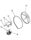 Motor and belt