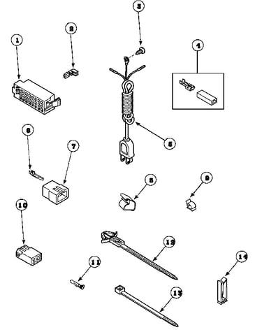 Power cord and terminals