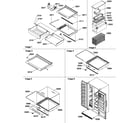 Amana SS25TW-P1194004WW deli, shelves, crisper assemblies & accessories diagram