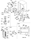 Drain system, rollers, and evaporator assy