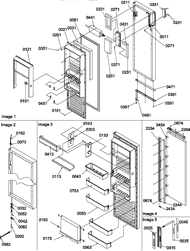 Refrigerator door