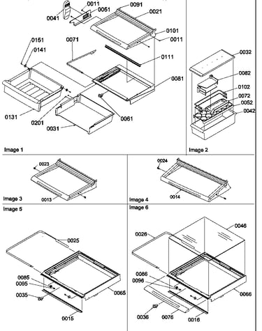Deli, shelf, and crisper assemblies