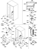 Drain system, rollers, and evaporator assy