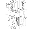 Amana SBI20S2W-P1190703WW refrigerator door diagram