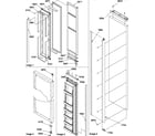 Amana SBI20S2W-P1190703WW freezer door diagram