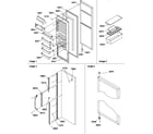 Amana SX22SL-P1190210WL refrigerator door and accessories diagram