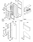 Refrigerator door and accessories