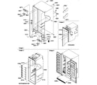 Amana SX25SE-P1190211WE cabinet parts and toe grille diagram