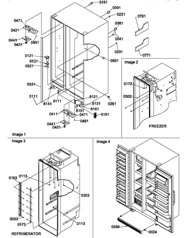 Cabinet parts and toe grille