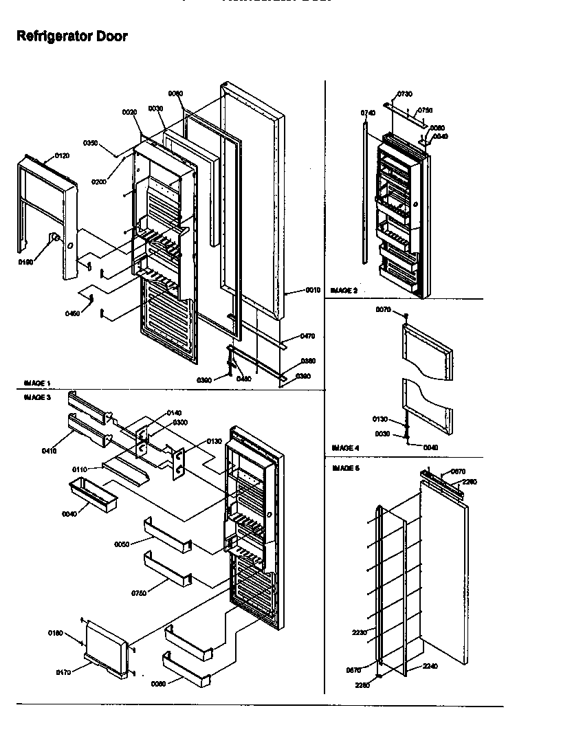 Refrigerator door