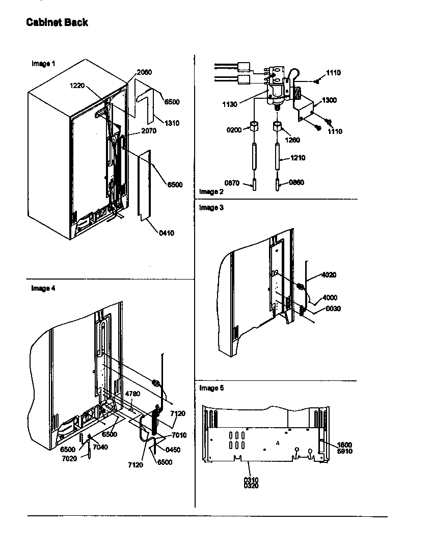 Cabinet back
